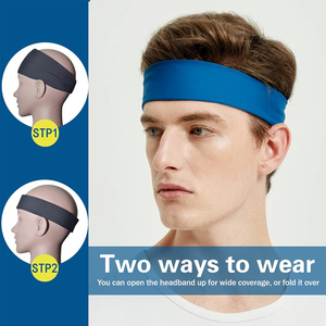 Outdoor <b>Sports</b> Running Tennis Gym Thin Professional Protection Sweat Absorb Stretchy Athletic <b>Headband</b> for Unisex - Product Image 3