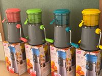 Anax Handmatige Citrus- en Groentesapcentrifuge Handpers Fruitsapcentrifuge Draagbaar Plastic PP Roestvrijstalen mes Geen filter Handmatige sapcentrifuge