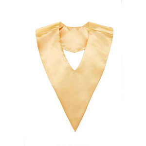 Cinta de graduación de color liso, forma de V, para coro, pañuelo sagrado, chal de honor, cinta ceremonial, toga de bachillerato, 100% poliéster, unisex - Product Image 6