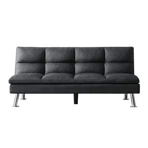 Divano letto in tessuto grigio scuro - Product Image 1