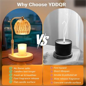 Lampada Scaldacera Regolabile in Altezza con Timer e Dimmer, Decorazione Accogliente per la Casa, Regalo per Mamma e Donne, Scaldacera per Nuova Casa - Product Image 3