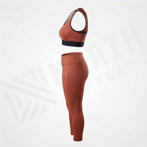 Conjunto de Yoga para Mujer de Diseño Personalizado y Alta Calidad, Estilo Sólido, Largo hasta la Rodilla, Tallas Grandes, Ropa Deportiva - Product Image 3