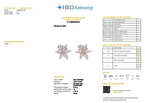 1.44Ct <b>Fine</b> Jewelry 9K Yellow Gold Luxury Lab Grown Pear Cut HRD Certified Diamond <b>Stud</b> <b>Earrings</b> for Women Wedding & Partywear - Product Image 6