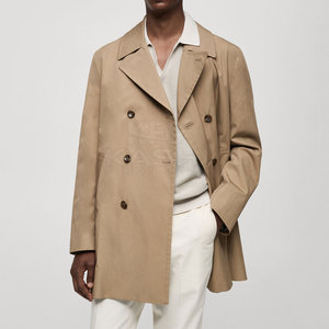 เสื้อโค้ทขนสัตว์ผู้ชายสำหรับฤดูหนาว แบบเย็บต่อผ้า อุ่นสบาย สไตล์ลำลอง เหมาะสำหรับใส่กลางแจ้ง แขนยาว ใส่สบาย ทันสมัย - Product Image 4