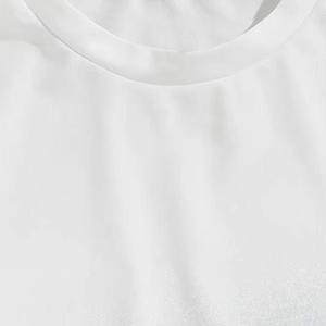 Ensemble t-shirt et short décontracté pour homme, été, dégradé de couleurs, respirant, tricoté, col rond, blanc à noir, design ombré - Product Image 3