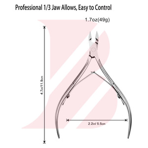 Juego de 5 Piezas de Cortacutículas Profesional de Acero Inoxidable, Removedor de Piel Muerta con Cuchilla Afilada, Herramienta de Manicura y Pedicura - Product Image 5