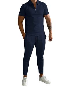 2026, venta al por mayor, polos de manga corta de algodón de alta calidad para hombres, chándal informal transpirable para correr para verano y otoño - Product Image 6