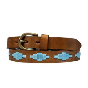 Elegante Cinturón de Cuero Genuino de Fábrica, 100% Cuero Vacuno de Alta Calidad, Estilo Casual, Cinturones de Cuero Polo OEM en Oferta - Product Image 6