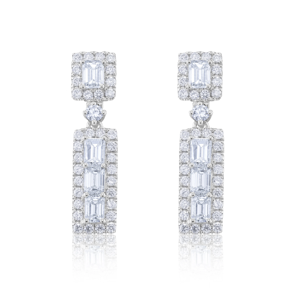 Boucles d'oreilles clous plaquées or pour femme Jai Balaji Diamond BR-017, style mignon, cadeau pour fiançailles, mariage, anniversaire - Product Image 2