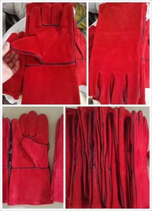 High quality leather welding <b>gloves</b> heat Resistant Work <b>Gloves</b> Custom logo Industrial Safety <b>Gloves</b> - Product Image 3