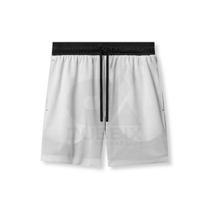 Pantalones Cortos Deportivos para Hombre, con Logotipo Personalizable, Transpirables, 100% Poliéster, Corte Recto, Diseño Variado, OEM - Product Image 4