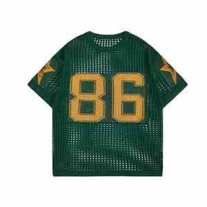 Camiseta de Diseño Moderno 2026, Manga Corta, Logotipo Personalizado, Malla Transparente, Camisetas de Malla a la Moda - Product Image 1