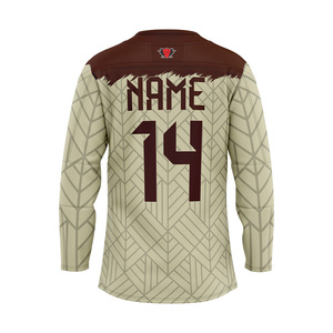 Camiseta de Hockey Personalizada al por Mayor con Logotipo, 100% Poliéster, Impresión por Transferencia de Calor, Nombre de Equipo Personalizado, Secado Rápido, Absorción de Humedad - Product Image 3