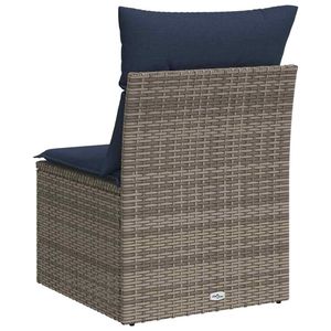 Canapé de jardin gris 21,65 x 24,41 x 27,17 pouces en polyrotin - Product Image 6
