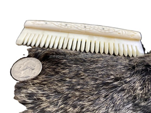 Peigne en os de buffle fait à la main Peigne en os de buffle poli Peigne à cheveux en os de buffle de haute qualité du fabricant indien - Product Image 3