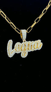 925ชุบทองแบบกำหนดเองคุณภาพสูงเงิน VVS Moissanite จี้เพชรเริ่มต้นจี้ฮิปฮอปสไตล์ผู้ชายโลโก้ของขวัญ - Product Image 2