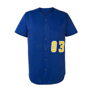 Ensemble d'uniformes de baseball personnalisés en gros avec 100 % polyester, couleurs personnalisées et tissu respirant, option de logo personnalisé pour hommes adultes - Product Image 2