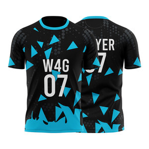 Camisetas de Fútbol Personalizadas para Hombre, 100% Poliéster, Cuello Redondo, Impresión por Sublimación, Antibacterianas, Transpirables, de Secado Rápido - Product Image 4