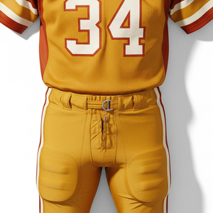 ชุดยูนิฟอร์มอเมริกันฟุตบอลแบบกำหนดเองจากผู้ผลิต หลายสี พร้อมเสื้อเจอร์ซีย์แบบซับลิเมชั่นและกางเกงฟุตบอลแบบมีแผ่นรองในตัว - Product Image 2