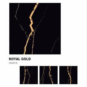 Carreaux de porcelaine haute brillance de luxe, format 600x600, grand format, pour sols et murs, usage intérieur haut de gamme - Product Image 1