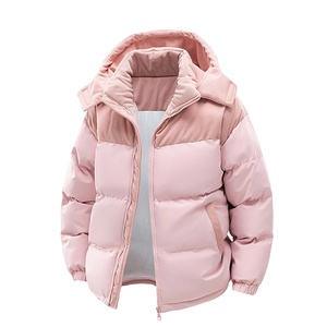 Chaqueta acolchada para hombre de alta calidad, impermeable, transpirable, 500 GSM, color negro, con logotipo personalizado, en la parte delantera - Product Image 1