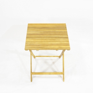 Conjunto de Mesa y Sillas de Jardín de 3 Piezas, Moderno, de Madera de Acacia con Estructura Metálica, Plegable, de Vietnam - Product Image 6