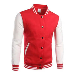 Chaqueta de Béisbol Varsity Personalizada para Hombre, 100% Algodón Grueso, Bordado Chenille, Letras de Lana, Chaqueta Universitaria de Invierno - Product Image 3
