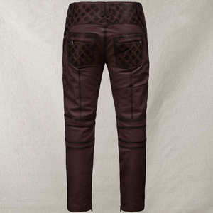 Unique Design Cheap Price <b>Men</b> <b>Leather</b> <b>Pant</b> Mid Waist Waterproof Eco-Friendly Customized Design High Quality Adults Size - Product Image 4