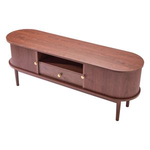 Meuble TV de style Mid-Century Modern, centre de divertissement pour téléviseurs jusqu'à 58 pouces, capacité de charge de 350 lb, console multimédia avec tiroirs - Product Image 1