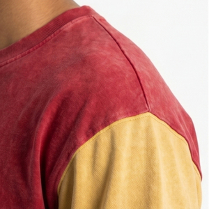 Men's Double Sleeve Knitted T <b>Shirts</b> Acid Wash Summer Double Sleeve Tee <b>Shirt</b> Men <b>100</b>% Cotton <b>Polyester</b> Washed T <b>Shirt</b> Mens - Product Image 5
