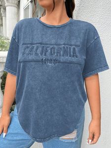 Camisetas Lisas Extra Grandes de Algodón 100% y Spandex Ecológicas al por Mayor para Mujer con Opciones de Logotipo Personalizado Impreso - Product Image 2