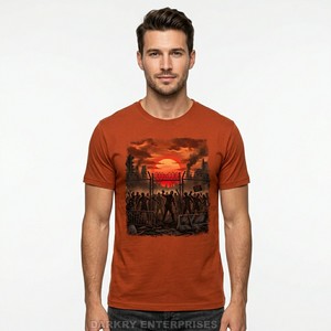 T-shirt Effet Lumineux Caisse Thoracique d'Alien pour Homme, Impression Graphique Néon Personnalisée, Fabrication de T-shirts par Sérigraphie Haute Densité - Product Image 2