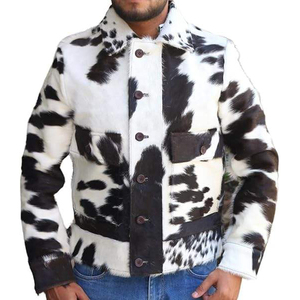 Veste en cuir de vache véritable pour homme, vêtement d'extérieur en cuir classique avec une construction durable, un ajustement confortable et un style polyvalent - Product Image 1