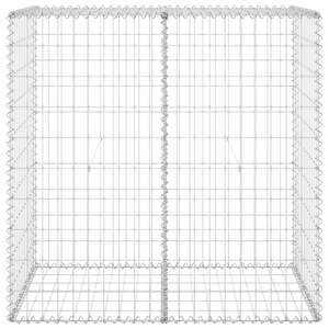 ผนังเกเบี่ยนเหล็กชุบสังกะสีพร้อมฝาปิด39.4 "x23.6" x39.4 "สำหรับการจัดสวนและการตกแต่ง - Product Image 3