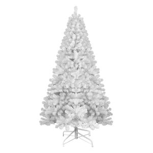 Sapin de Noël artificiel en pin blanc de qualité supérieure de 8 pieds avec 1430 pointes réalistes en PE et PVC mélangés - Product Image 1