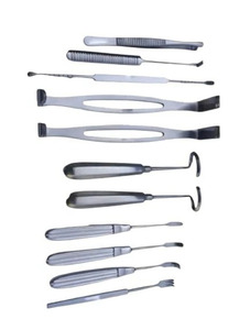 Ensemble de 11 instruments de chirurgie plastique Daniel Gubisch Rib Harvest, en acier inoxydable, certifiés CE, réutilisables, classe I - Product Image 2