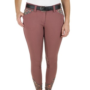 High Quality 4-way Stretch Horse Riding Breeches <b>Leggings</b> Tights <b>Equestrian</b> Wear Pants on Technical Fabric with Soft Feel - Product Image 5