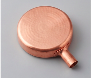 Heavy Copper Frying <b>Pan</b> With Copper <b>Handle</b> Handmade Vintage Style No Coating For Gas And Induction Cooker Use - Product Image 2