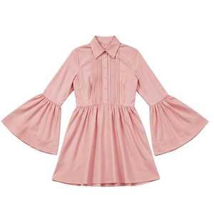 Pink Button Down Shirt Dress - 2025 New Style Loose Fit