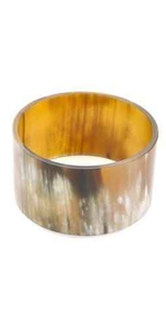 Bracelet manchette en corne de buffle noir et blanc fait main de haute qualité, jonc tendance en corne naturelle pour femme - Product Image 1