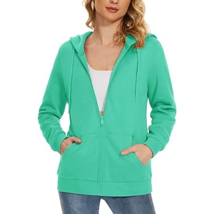 <b>Women's</b> Fleece Lined <b>Zip</b> <b>up</b> Hoodies Casual <b>Jacket</b> With Hood Athletic Work Out Full <b>Zip</b> Pockets Sweatshirt Custom <b>Women</b> Hoodie - Product Image 5