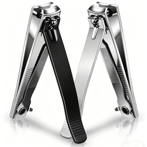 Coupe-ongles confortable en acier inoxydable, lime à ongles, pour ongles des doigts et des orteils, ongles épais, ouverture large, lame arrondie/aiguisée - Product Image 4