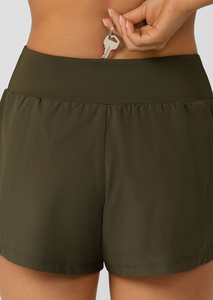 Shorts de survêtement pour femmes, grande taille, coupe confortable, couleur unie, marque tendance, étiquette personnalisée, coupe régulière - Product Image 2