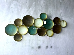 งานศิลปะตกแต่งผนังทำมือลายดอกไม้ขนาด 100 ซม. ขอบไม่เรียบ สีทองโบราณ คอลเลคชั่นดีว่า ความต้องการสูง ของตกแต่งบ้าน - Product Image 4