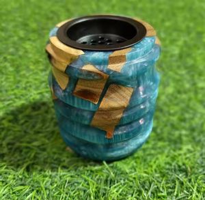 Epoxy Resin Art <b>Oud</b> Burner - Handmade Arabic <b>Bakhoor</b> Holder with Wooden Base Luxury Set - Product Image 1