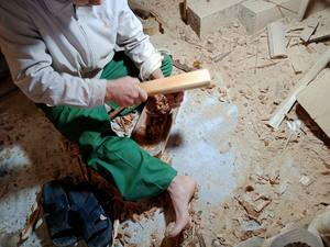 Bol pour chien en bois rustique naturel de qualité supérieure, fait main, poli, écologique, résistant à la chaleur, prix de gros, usine du Vietnam - Product Image 5