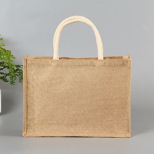 Sacs en jute naturels écologiques de qualité supérieure, pliables, lavables, pour l'épicerie, les cadeaux, l'emballage, utilisation mondiale, approvisionnement du Bengale occidental - Product Image 3