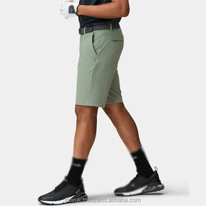 Custom Logo Print Golf Short Pant Athletic 95% Polyester 5% Spandex Soft Stretchy Woven Slim Fit Golf Shorts for Men - Product Image 2