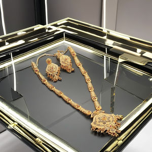 Juego de Joyería Largo Chapado en Oro de 14K, 18K, 24K al por Mayor, Juego de Joyería Largo Tradicional, Juego de Joyería de Moda Chapado en Oro sobre Latón - Product Image 2