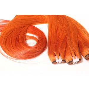 ผมตรงสีส้มทองแดงแบบมัดเป็นช่อ เกรดเวอร์จิ้นเวียดนาม ย้อมสีแล้ว ขายส่ง - Product Image 2